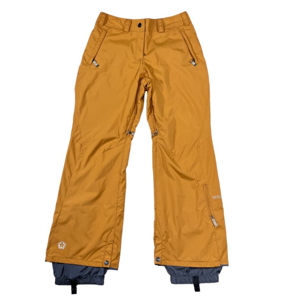 Sessions Aline Khaki Fleece Lined Vented Snowboard Ski Pants | Size S